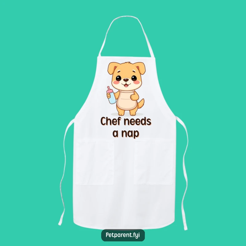 Funny Happy Dog Chef Apron: Cook with Canine Cheer!