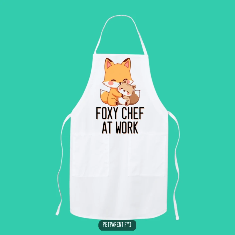 Funny Fox Hug Apron - Adorable Kitchen Fun & Perfect Friendship Gift