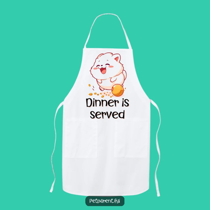 Funny Creature Food Chase Apron - Hilarious Kitchen Wear for Snack Lovers