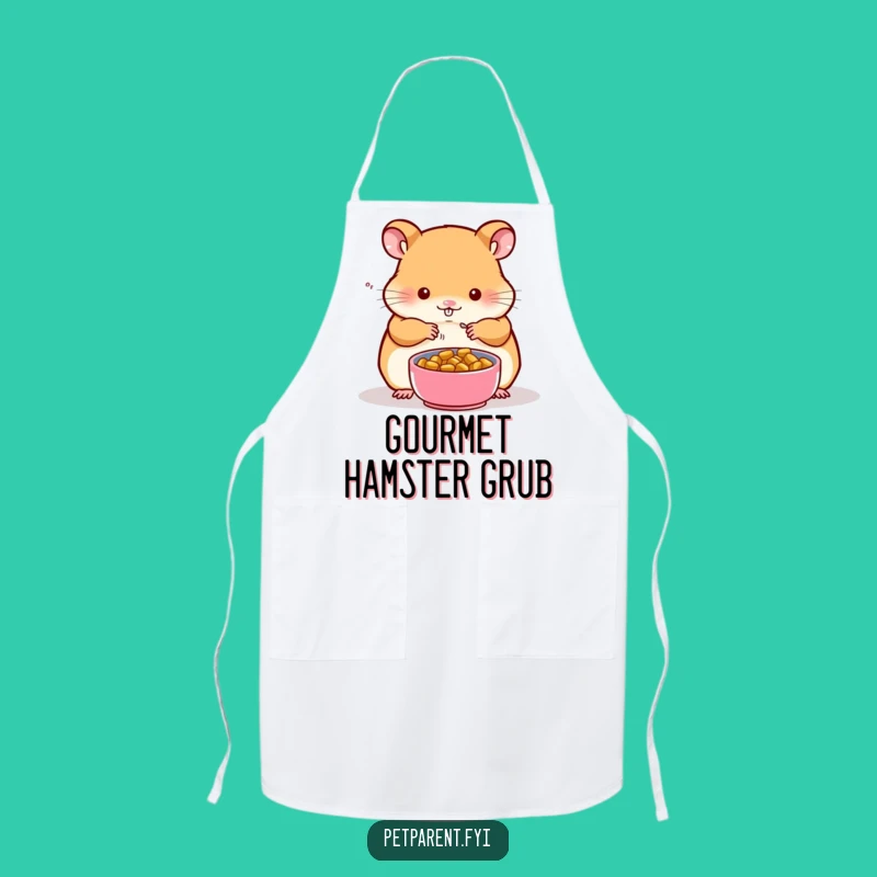 Funny Hamster Apron: Kitchen Food Prep Wear, Practical Funny Gift for Bakers