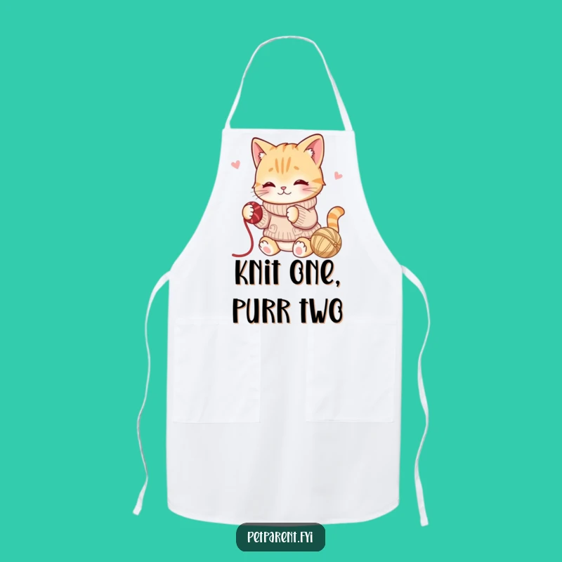Funny Cat Yarn Apron: Craft with Fun, Hilarious Kitchen Gift
