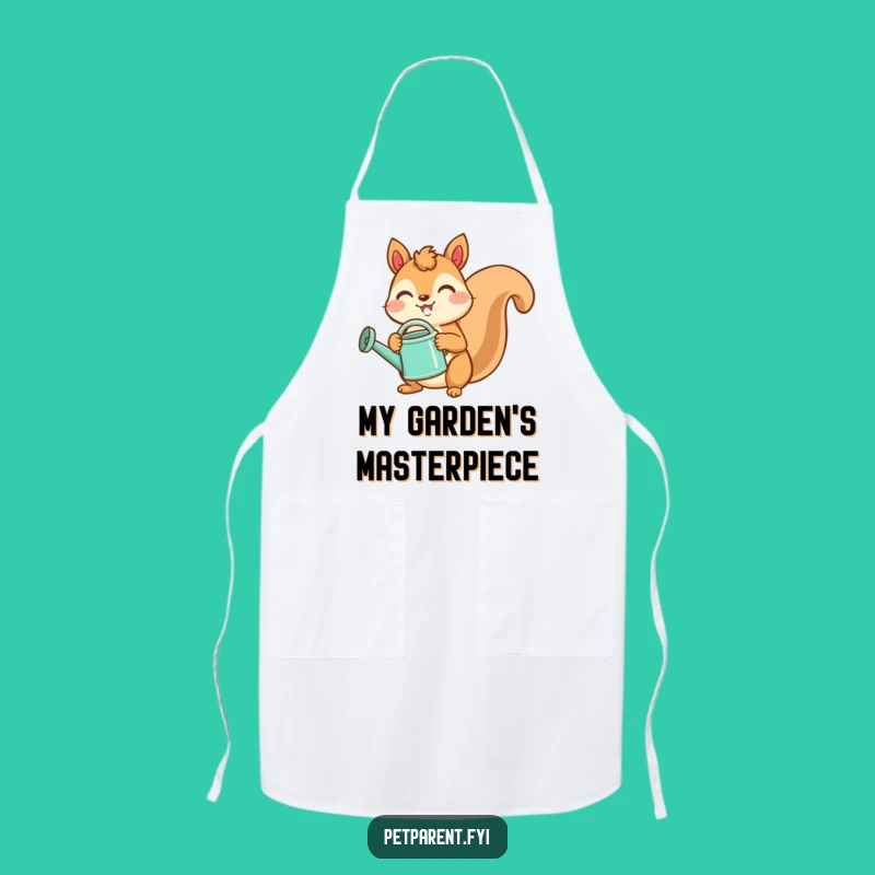 Funny Squirrel Gardener Apron: Cook and Garden with Cheerful Companionship