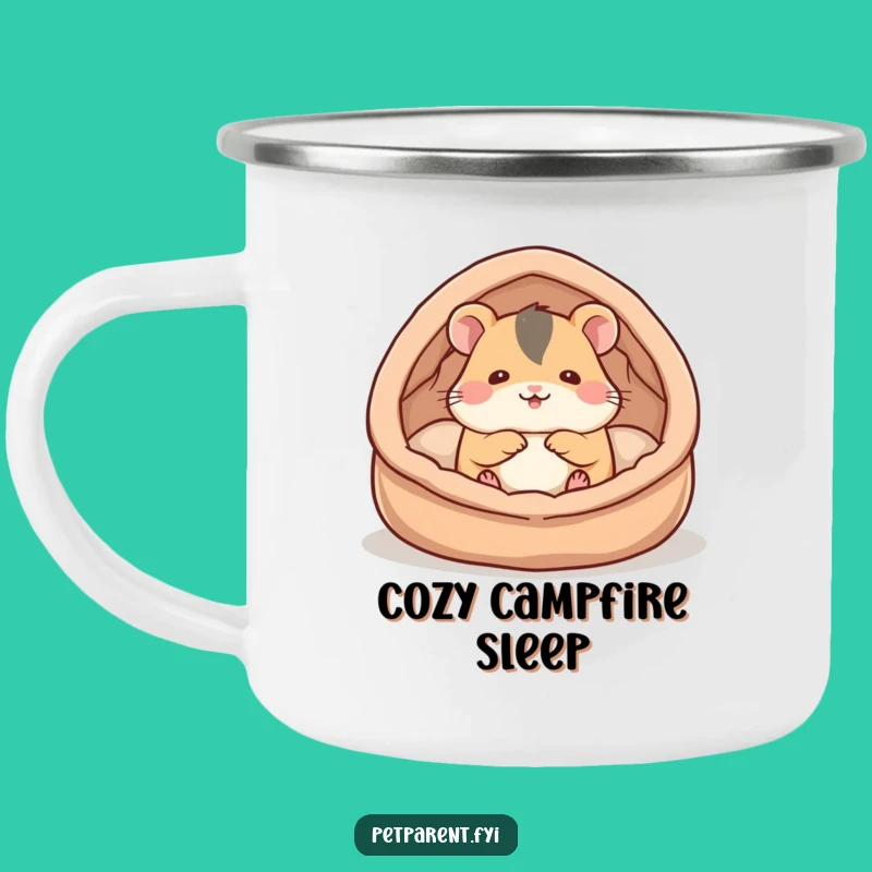 Funny Hamster Campfire Mug: Cozy Nest - Rugged & Humorous Gift