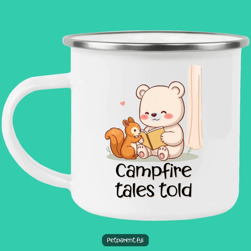 Funny Bear Camping Mug: Adventure with a Storytelling Companion