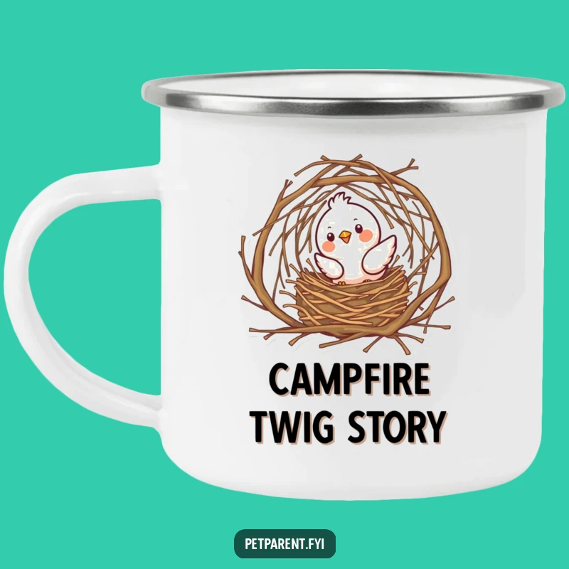 Funny Bird Nest Builder Camping Mug: Adventure Ready, A Durable Funny Gift