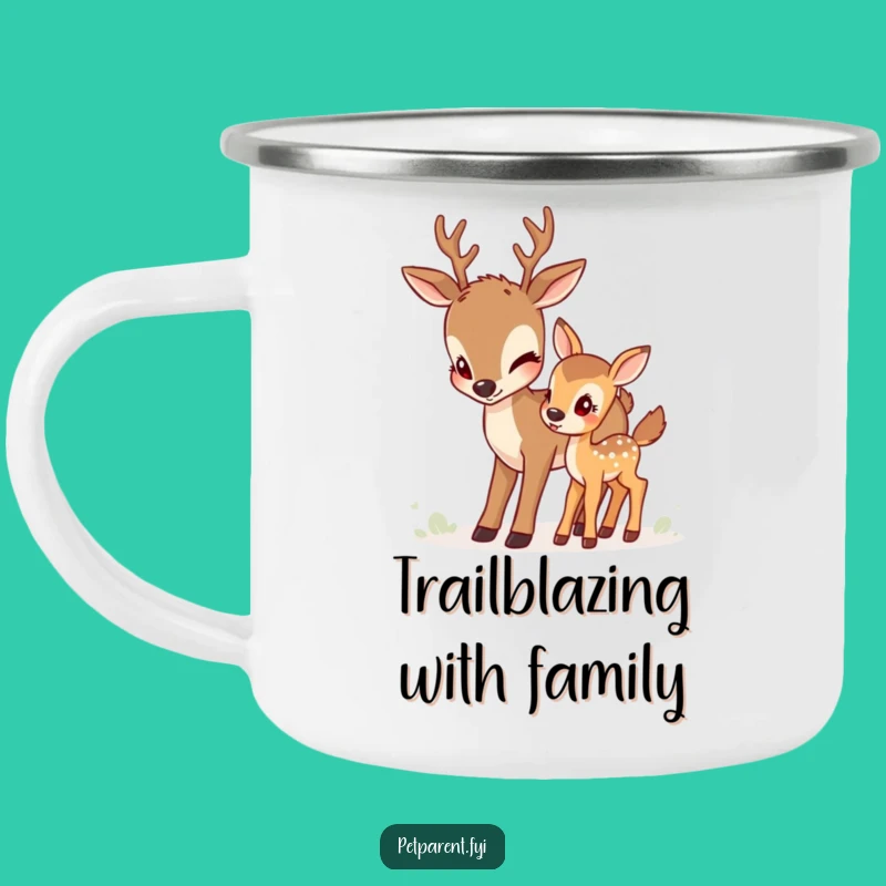 Funny Deer Campfire Mug: Woodland Journey - Rugged & Humorous Gift