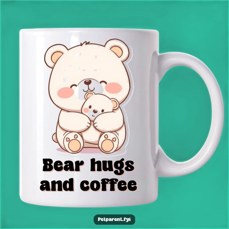 Funny Bear Hugging Teddy Mug: A Warm and Hilarious Gift for Comfort Lovers