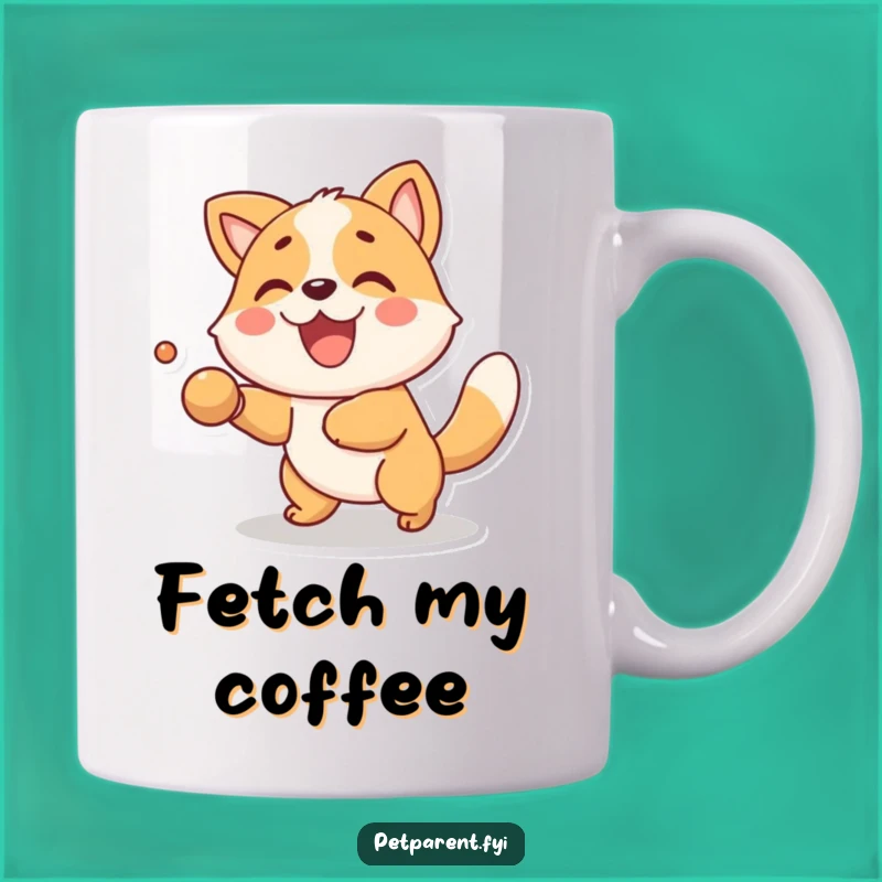 Funny Fetching Animal Mug: Joyful Character, Playful Pet Lover Gift, Perfect Funny Mug