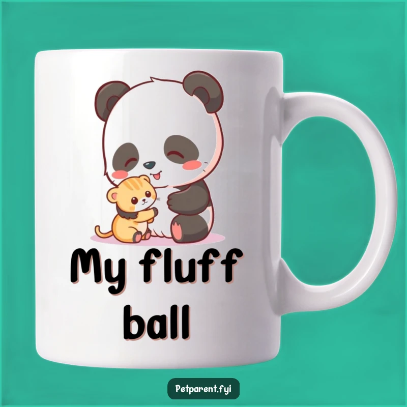 Funny Panda Hug Mug: Adorable Kitten Cuddles for Animal Lovers