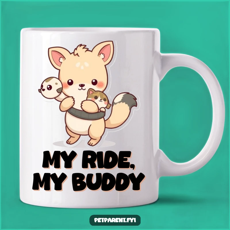 Funny Playful Animal Pet Carrier Mug - Adorable Cute Companion Gift