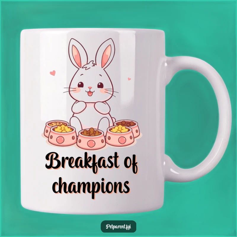 Funny Rabbit Pet Bowls Mug: A Hilarious Gift for Pet Lovers and Hare Enthusiasts!