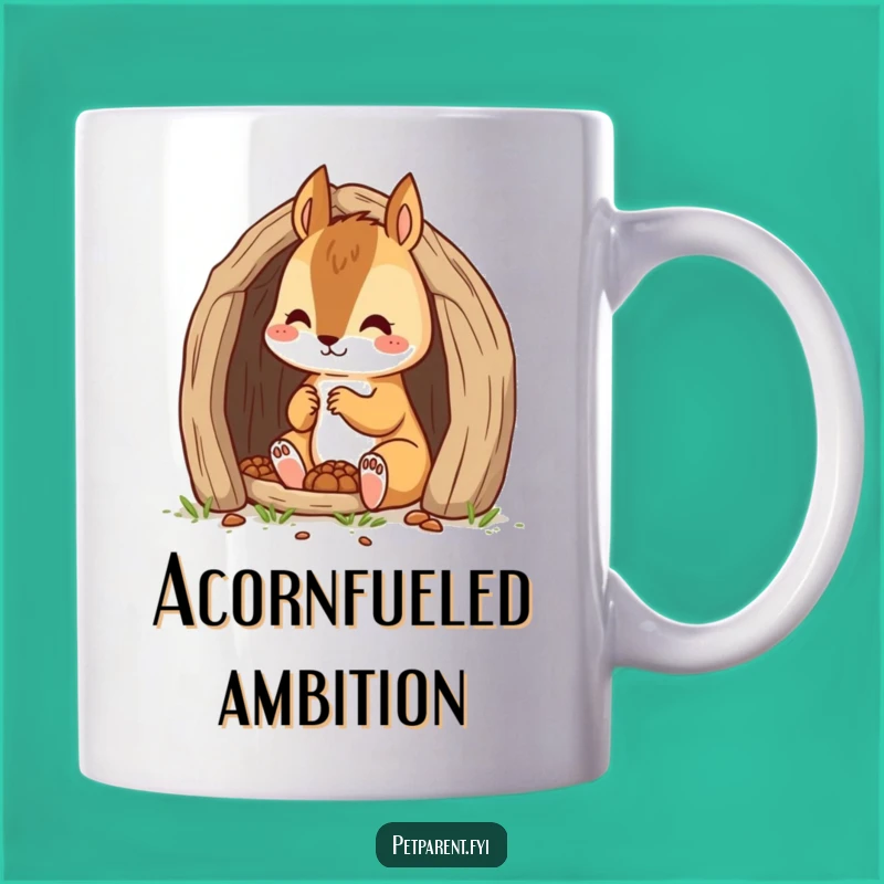 Funny Squirrel Builder Mug: Dedicated Cartoon Character Gift for Busy Bees