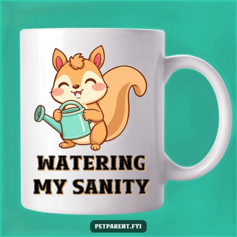 Funny Squirrel Mug: Joyful Gardener Gift for Nature Lovers