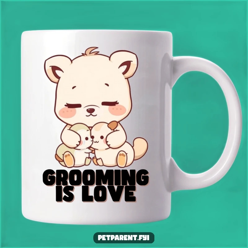 Funny Nurturing Animal Grooming Mug - Sweet Companion Gift