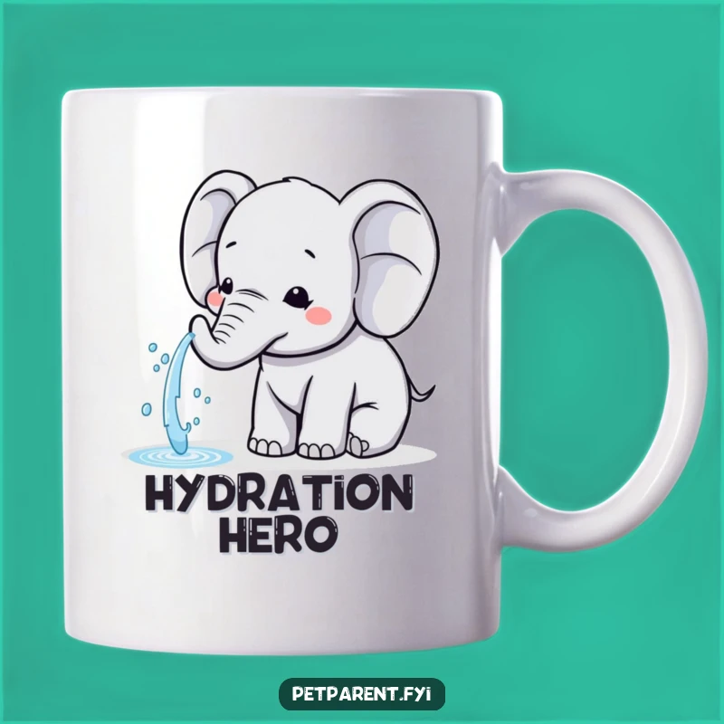 Funny Kawaii Elephant Mug: Gentle Water Sprayer Friend - Adorable Gift Mug