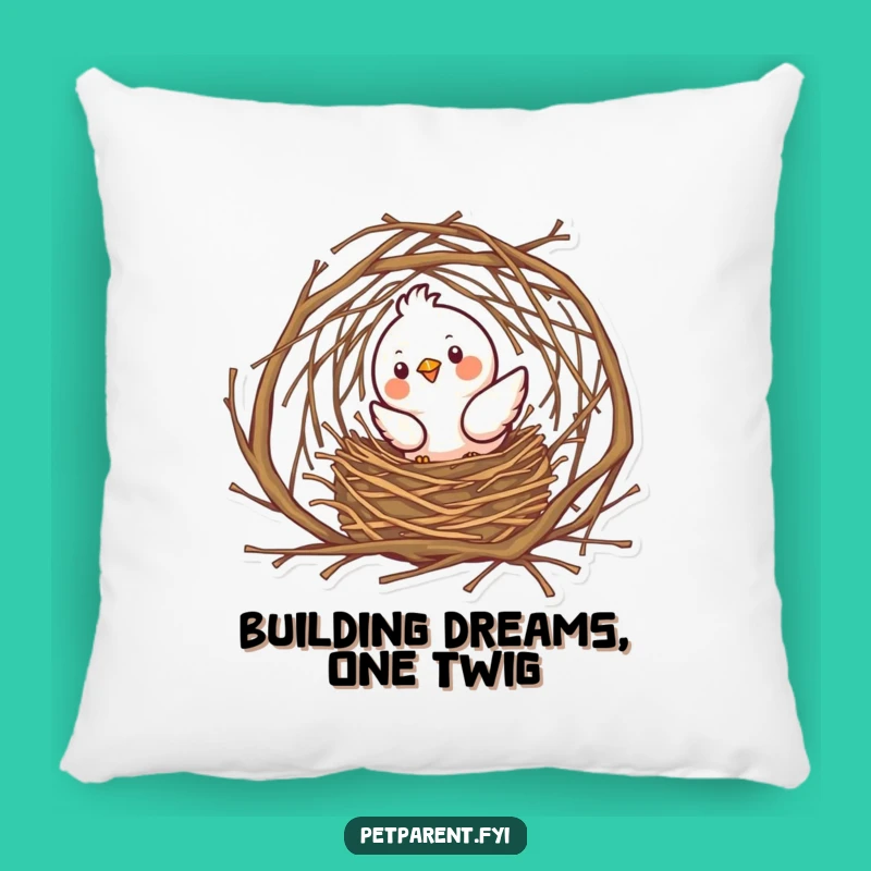Soft Funny Bird Nest Builder Pillow: Cozy Comfort, A Sweet Funny Gift
