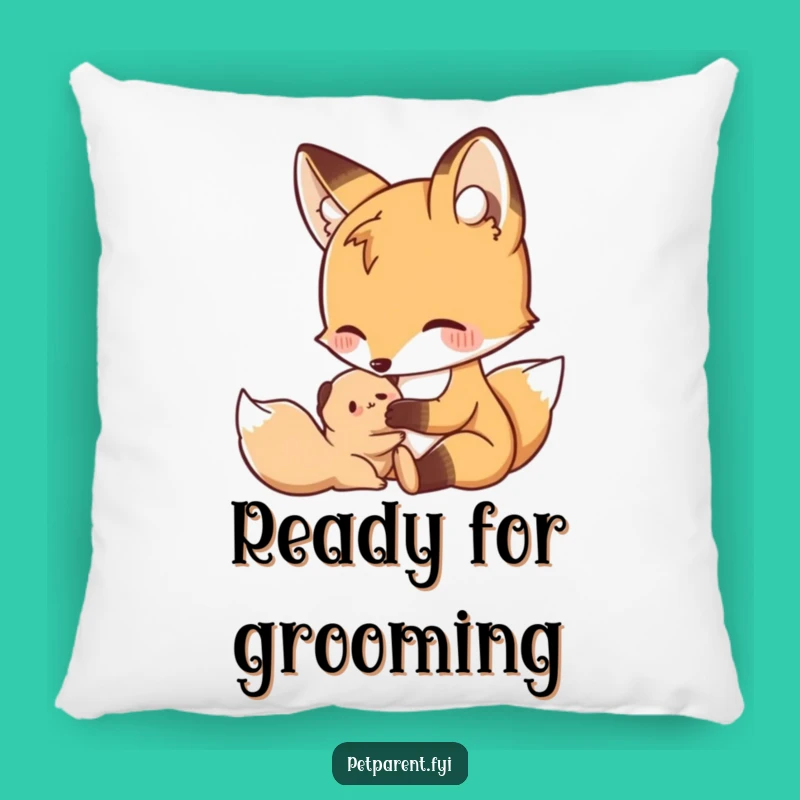 Funny Nurturing Fox Pillow - Cozy Comfort For The Gentle Heart