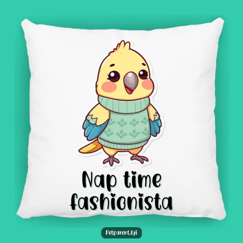 Funny Parrot Sweater Pillow: Cozy Comfort and a Hilarious Decorative Gift!