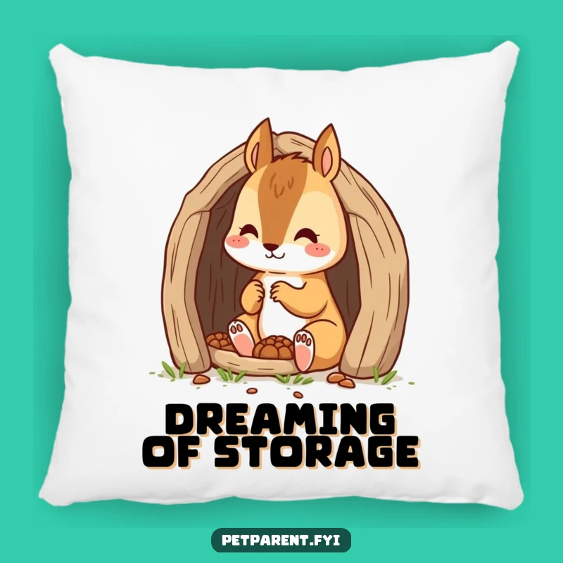 Funny Squirrel Builder Accent Pillow: Soft Cartoon Character Cushion for Comfort