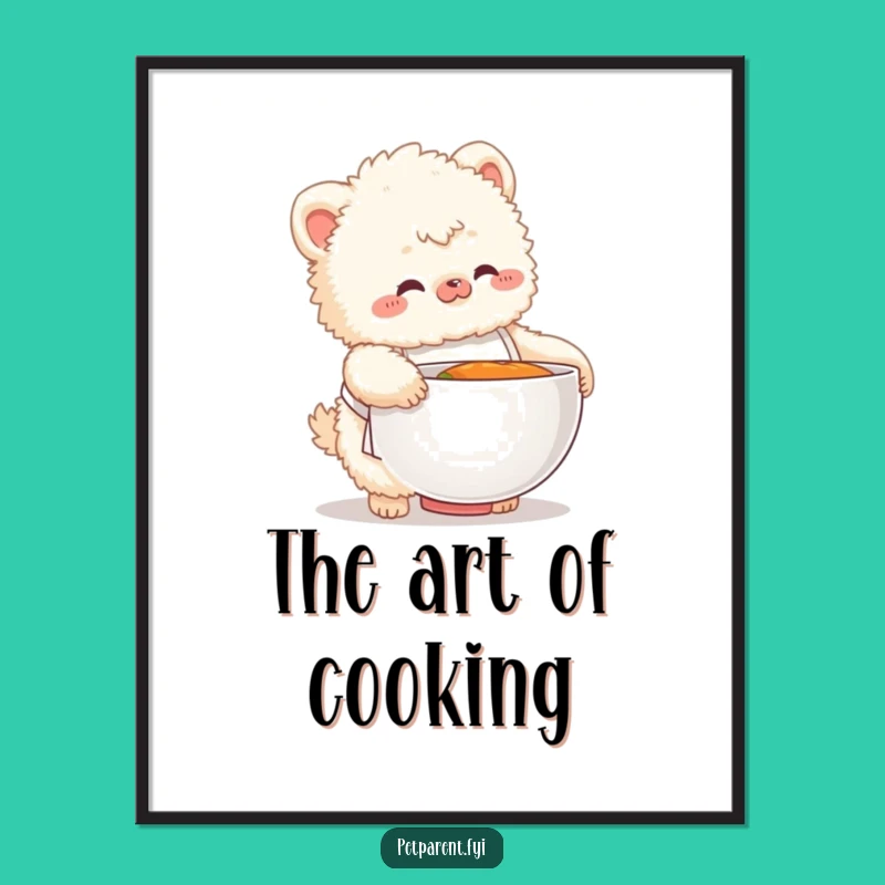 Funny Chef Creature Digital Art - Whimsical Print for Humorous Walls