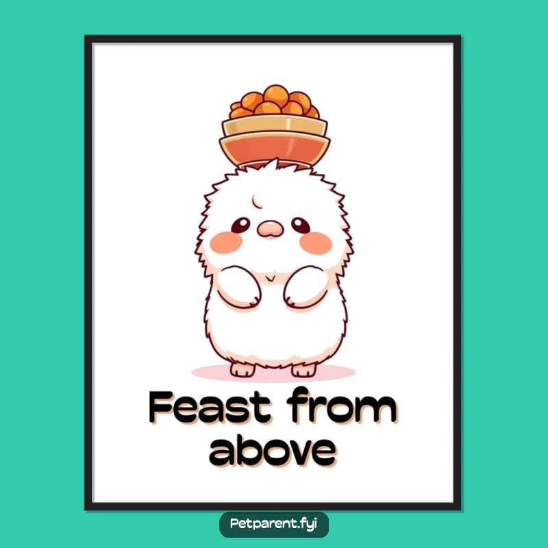 Funny Head Bowl Creature Digital Art - Whimsical Print for Humorous Walls