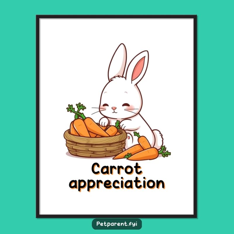 Funny Patient Rabbit Digital Art - Printable Wall Art For Wholesome Decor