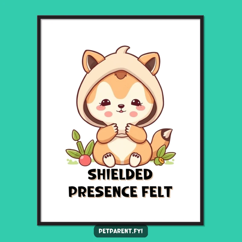 Funny Protective Animal Shield Print - Instant Guardian Download Gift