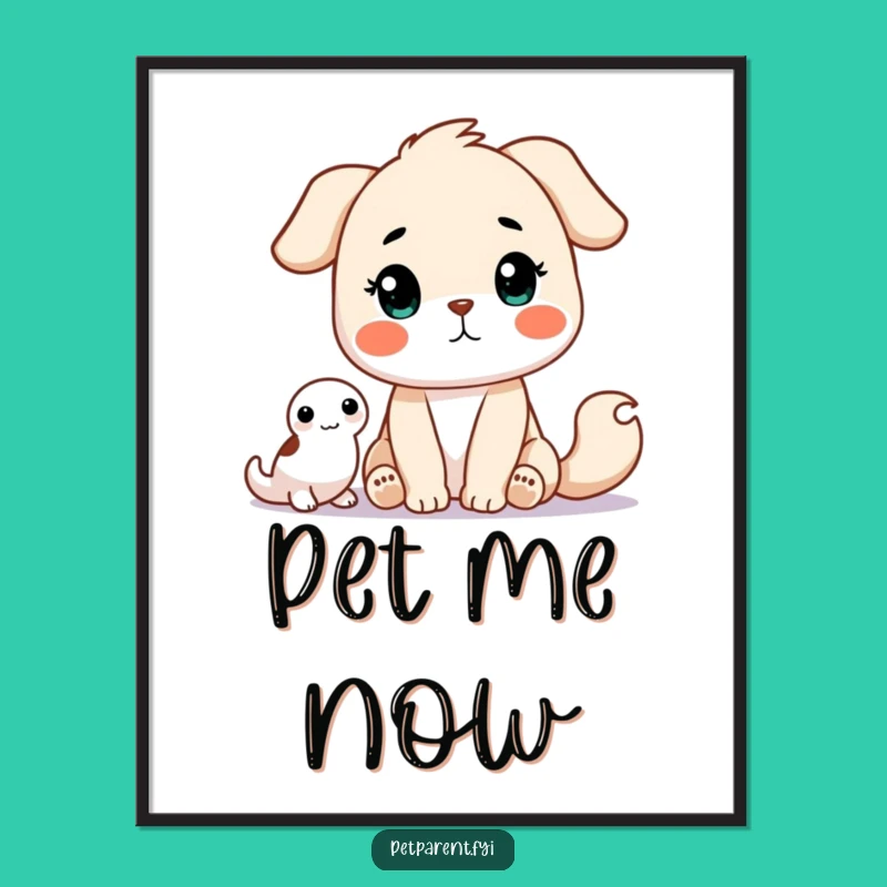 Funny Waiting Animal Digital Art: Instant Download, Hopeful Character Decor, Perfect Funny Gift