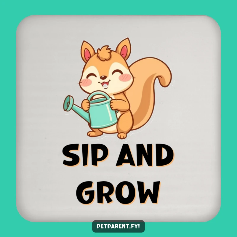 Funny Squirrel Coasters: Protect Surfaces with Garden Charm