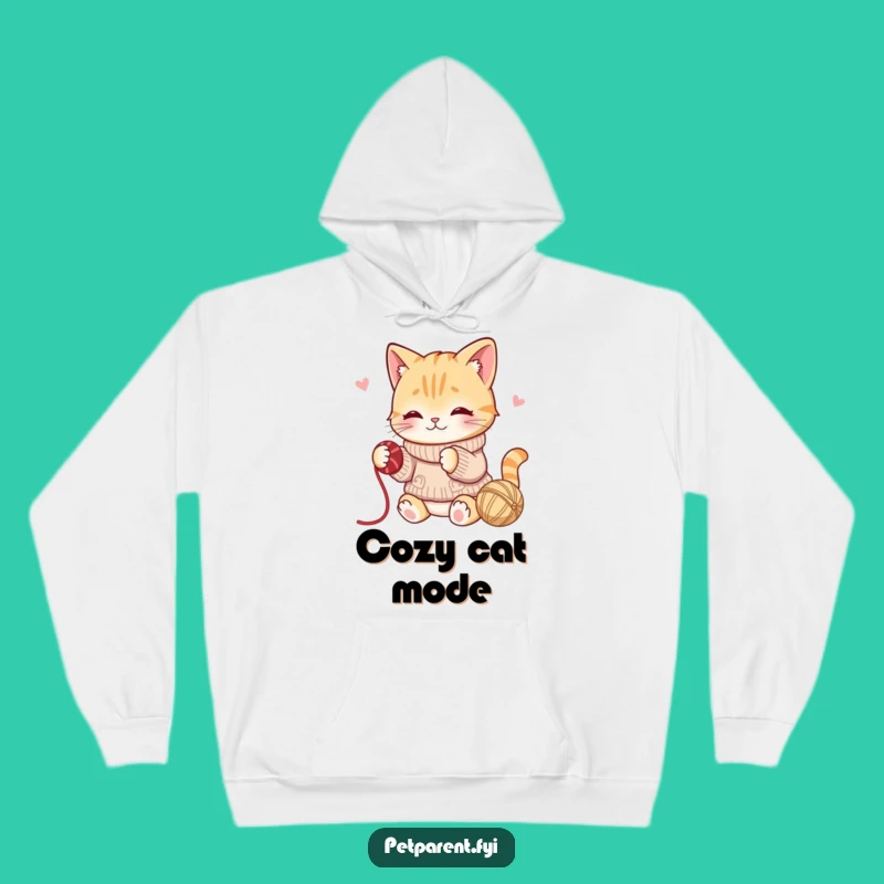 Funny Cat Yarn Hoodie: Cozy Comfort for Playful Souls, Great Gift