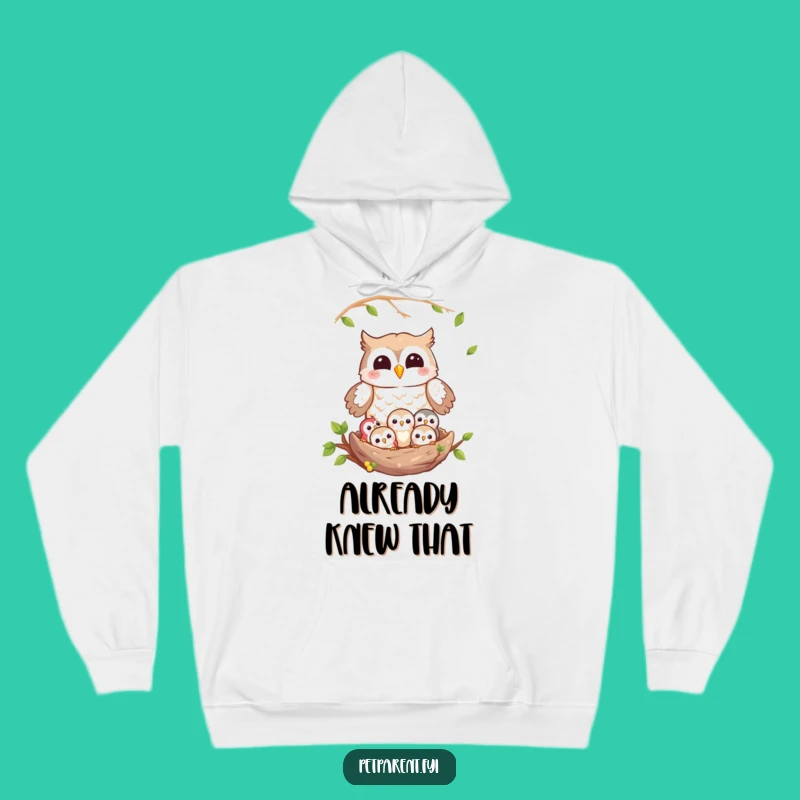 Cozy Funny Owl Hoodie: Warm Nest Vibes & Playful Owlets - Great Gift