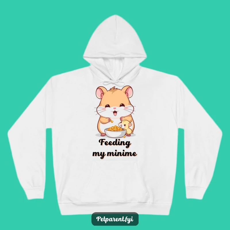 Funny Cheerful Hamster Hoodie - Cozy Comfort For The Nurturing Soul