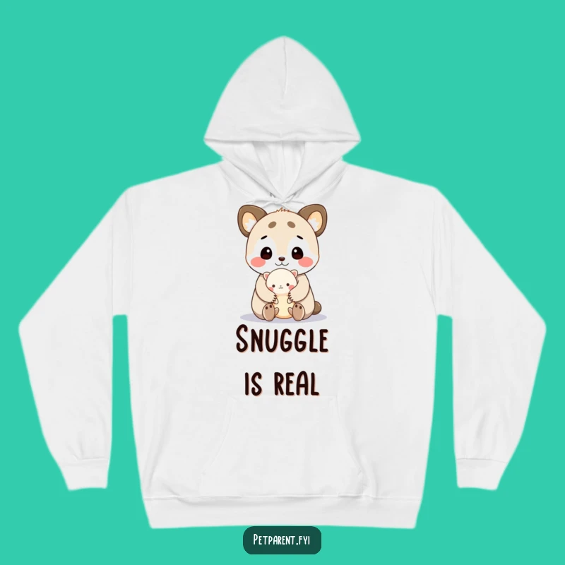 Funny Cute Animal Hoodie: Cuddling Creature, Cozy Adorable and Humorous Warmth