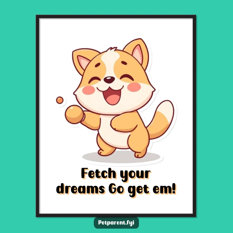 Free Printable Fetching Animal Wall Art: Funny Downloadable Decor for Playful Spaces