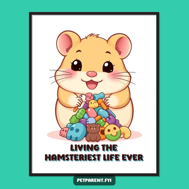 Free Printable Wall Art: Hamster Pet Gear Funny Downloadable Art