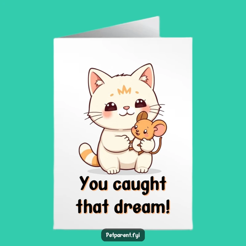 Free Printable Cat Congrats Card: Funny Proud Cat DIY Funny Downloadable Gift