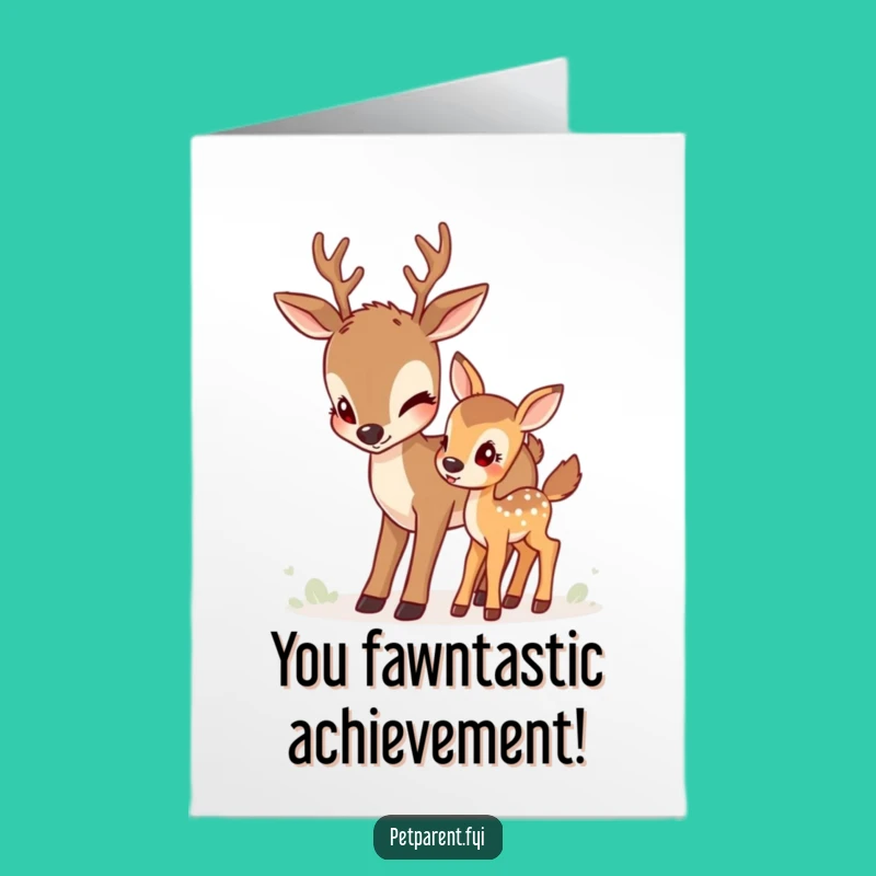 Free Printable Deer Congratulations Card - Funny Downloadable New Beginnings Gift