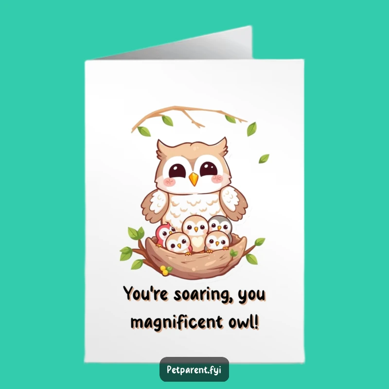 Free Printable Owl Congratulations Card - Funny Downloadable New Baby Gift