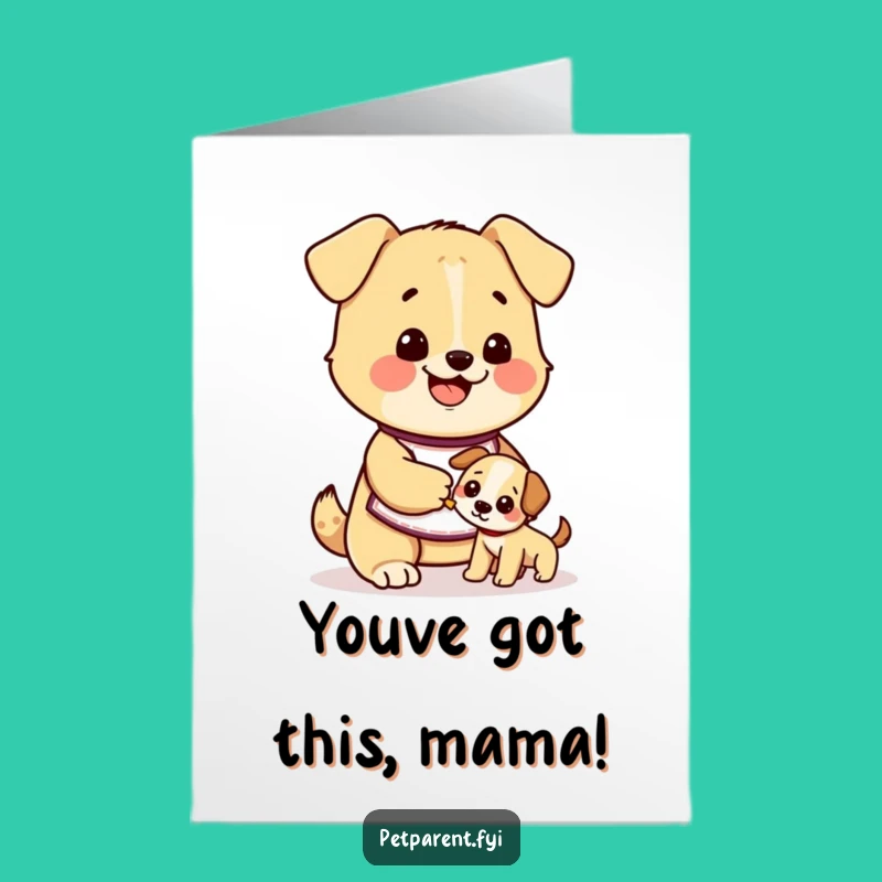 Free Printable Congrats Card: Doggy Love - Adorable Downloadable Gift!