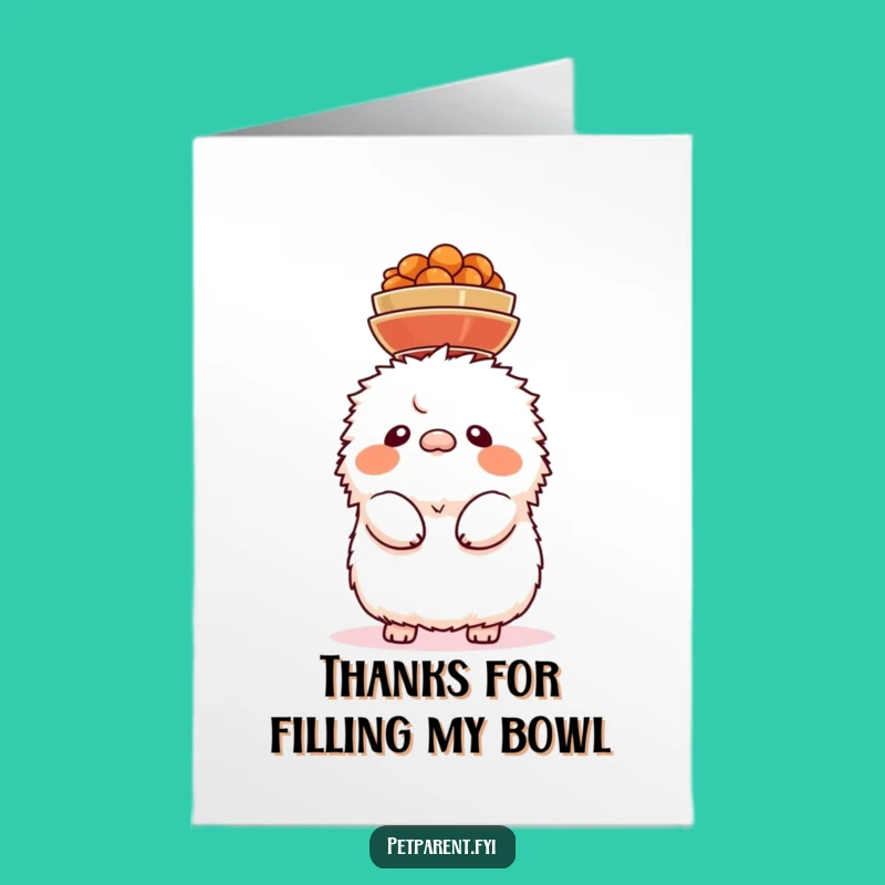 Free Printable Thank You Card: Creature's Balanced Gratitude