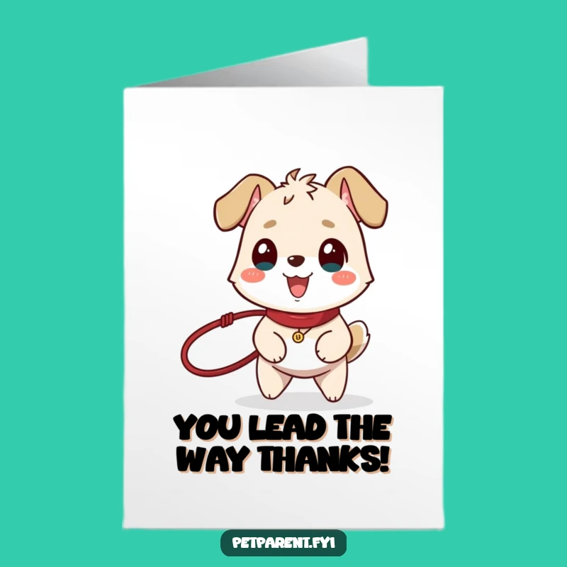 Free Printable Thank You Card: Happy Animal's Grateful Walk - Easy Download