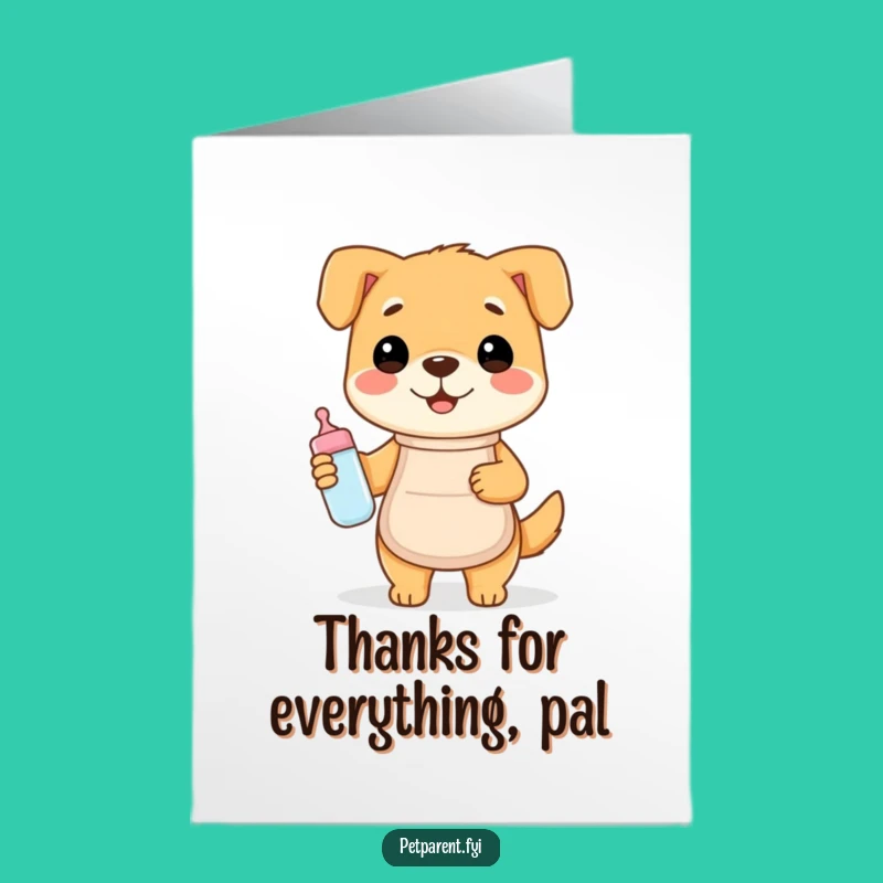 Free Printable Dog Chef Thank You Card: Funny DIY Downloadable for Home Cooks