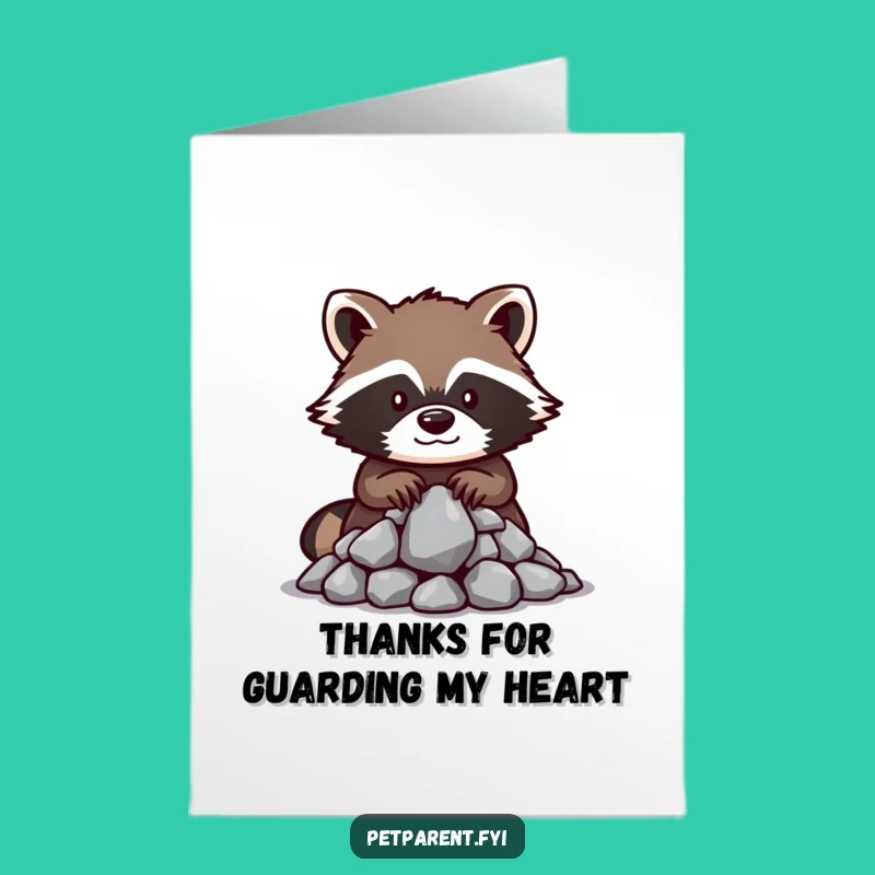 Free Printable Raccoon Thank You Card - Funny Gratitude Downloadable Gift