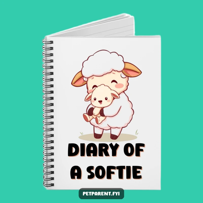 Funny Sheep Puppy Notebook: Cute Cartoon Character Journal for Daily Notes
