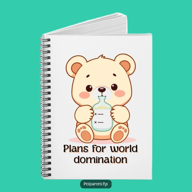Funny Bear Formula Notebook: Cute Cartoon Character Journal for Parents