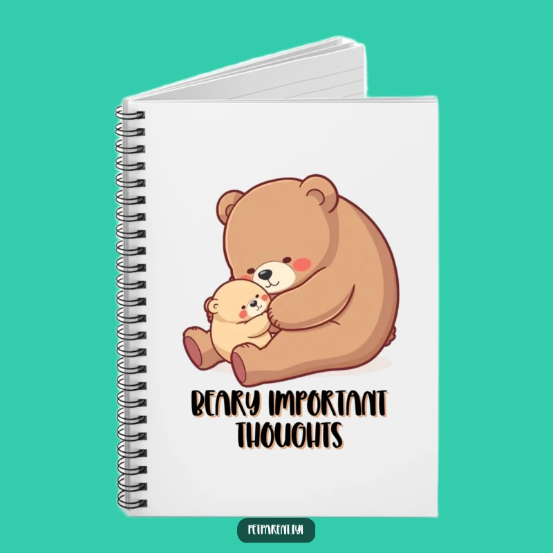 Funny Bear Hug Notebook - Cute Journal for Parents & Perfect Gift Idea