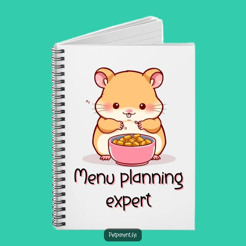 Funny Hamster Notebook: Tiny Food Journal, Thoughtful Funny Gift for Writers