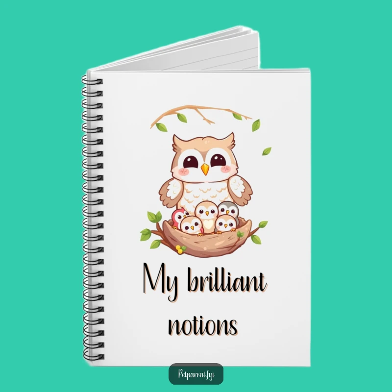 Funny Owl Journal: Joyful Thoughts & Owlet Notes - Creative Gift