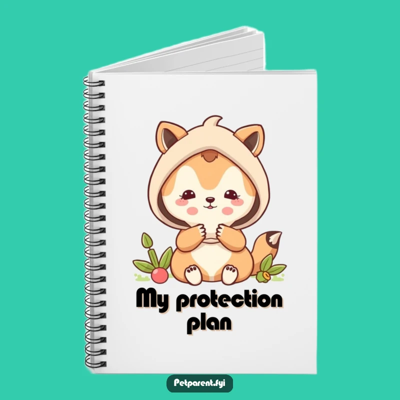 Funny Protective Animal Shield Notebook - Creative Guardian Gift