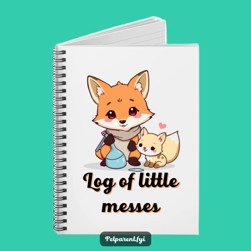 Funny Fox Cleaner Notebook: Cute Cartoon Character Journal for Lists